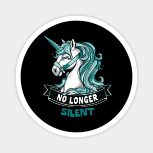 No Longer Silent, Unicorn, Sexual Assault Awareness Month Magnet